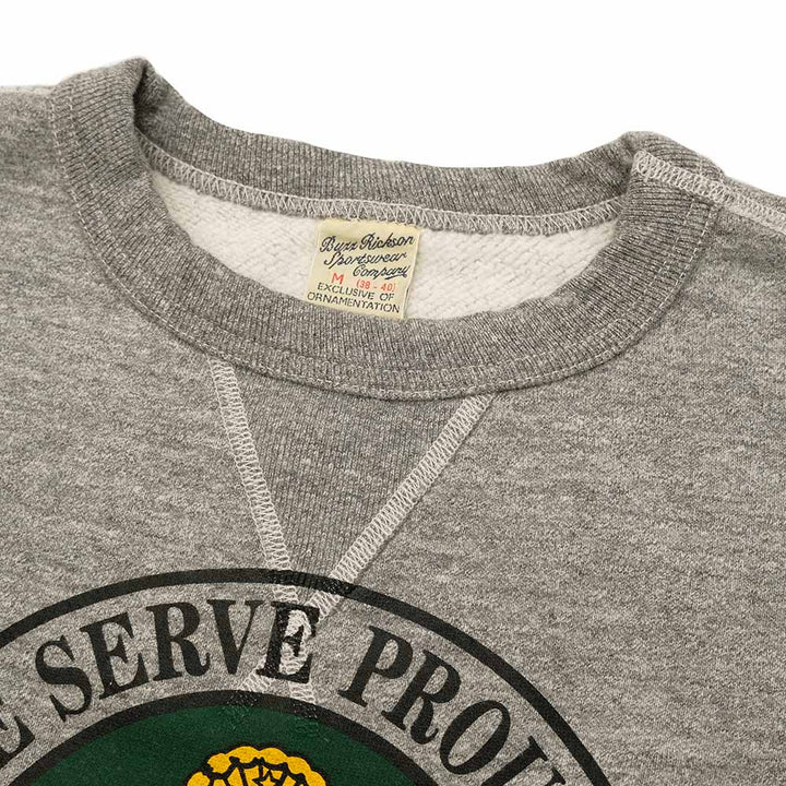 BUZZ RICKSON'S - SET-IN CREW SWEATSHIRT - U.S. ARMY FORT DIX - BR69454
