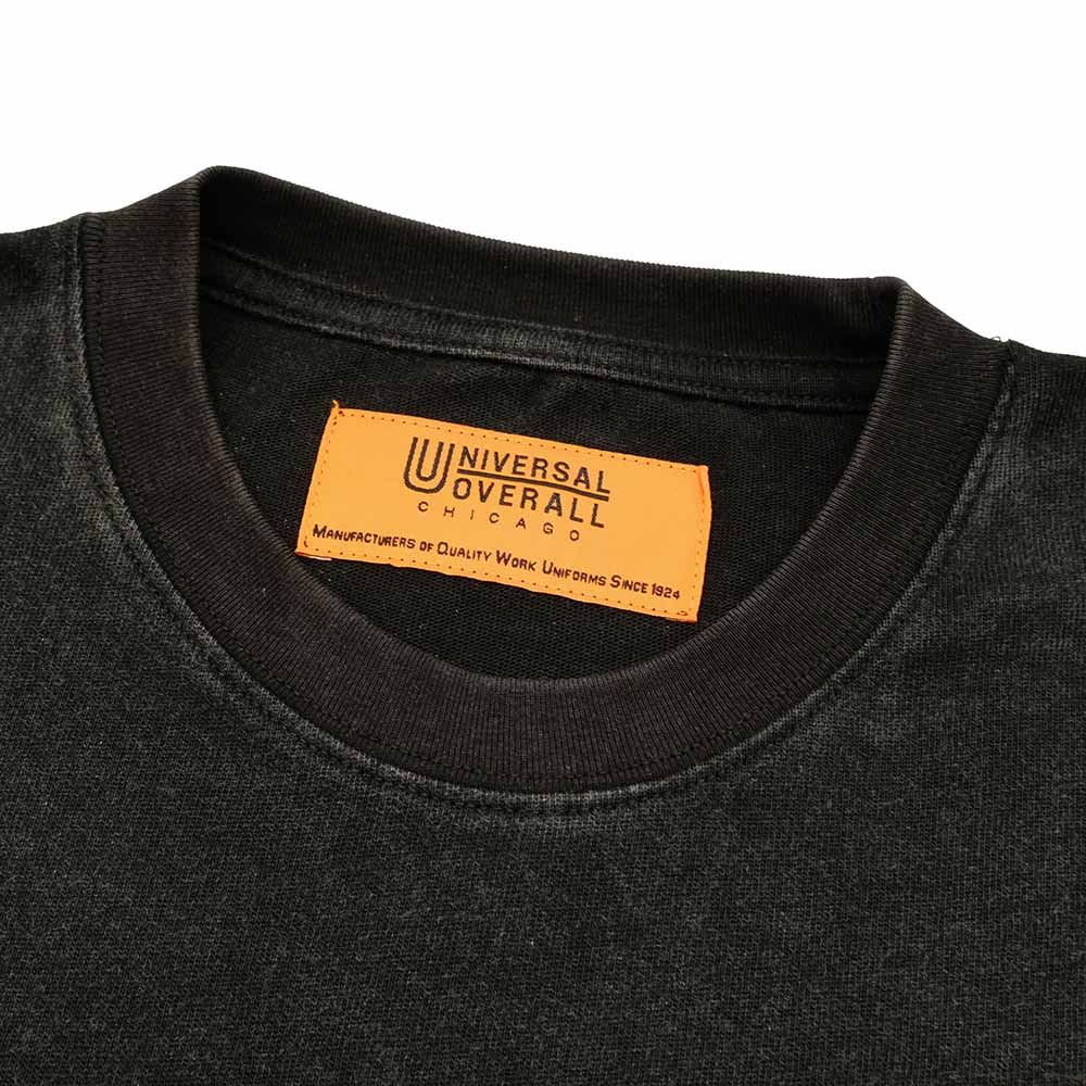 UNIVERSAL OVERALL - CHEMCIAL WASH - PRINT T-SHIRT - OLD ENGLISH LOGO - U2523210