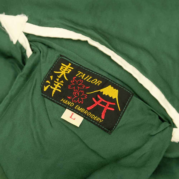 TAILOR TOYO - Acetate Souvenir Jacket - WHITE TIGER x LANDSCAPE - (AGING MODEL) - TT15545-145