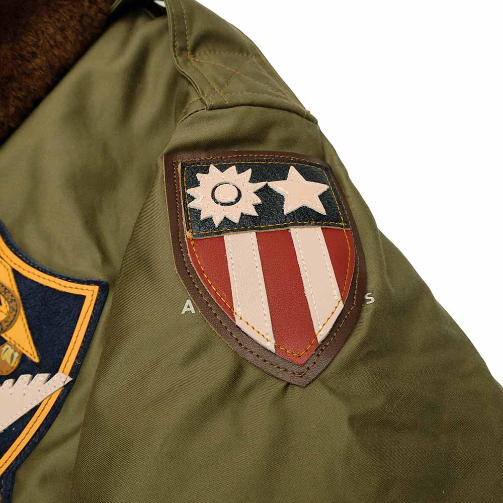 Buzz Rickson's - B-10 - RED RIB VERSION - SUPERIOR TOGS CO., INC. - 23rd FIGHTER SQ. - FLYING TIGERS - BR15746