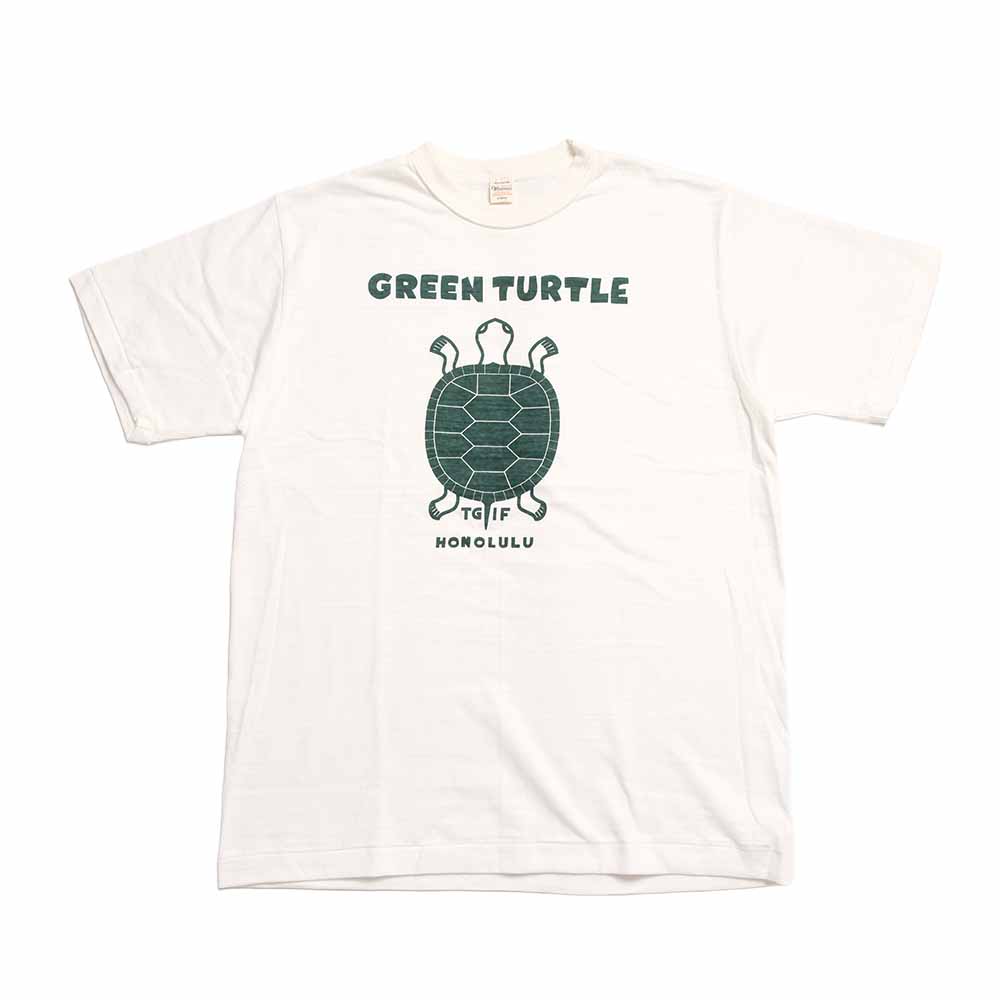 WAREHOUSE - Lot 4601 - S/S T-SHIRT - GREEN TURTLE - 4601GR-26