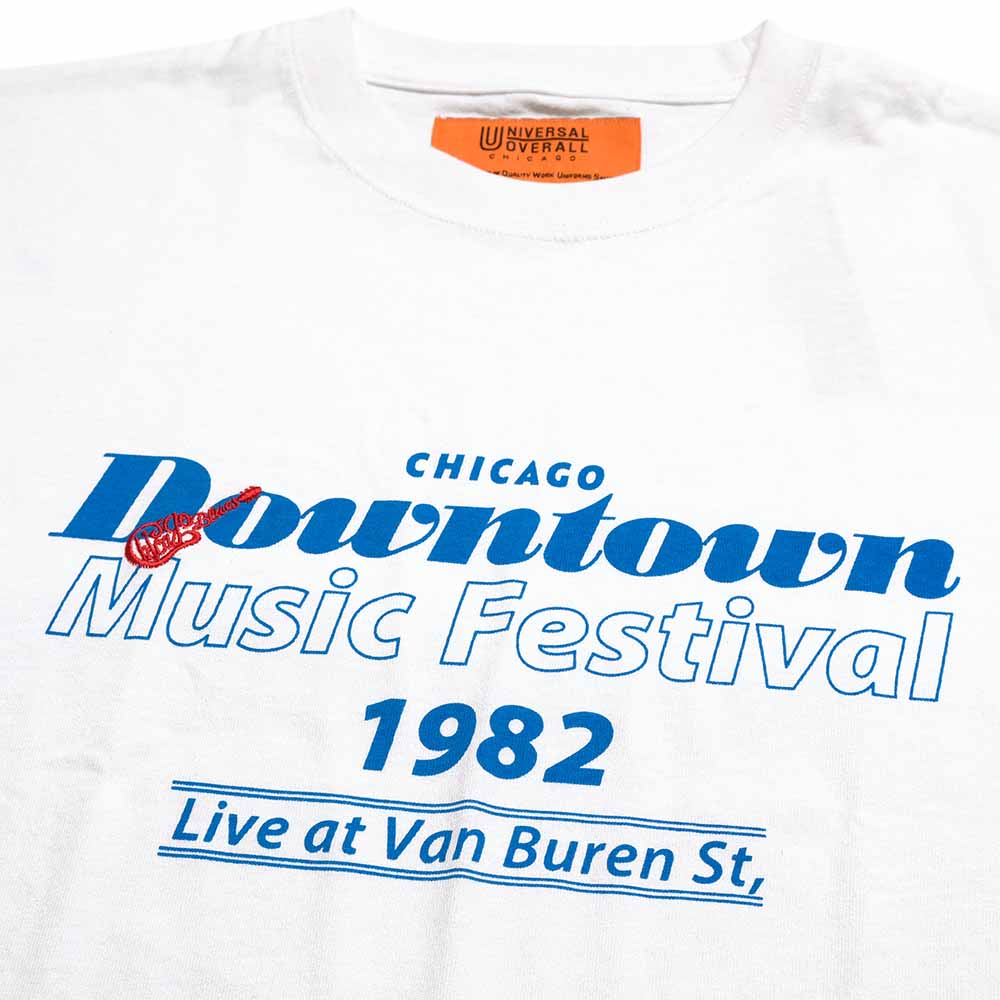 UNIVERSAL OVERALL - S/S PRINT T-SHIRT - DOUNTOUN - U2613219G-E
