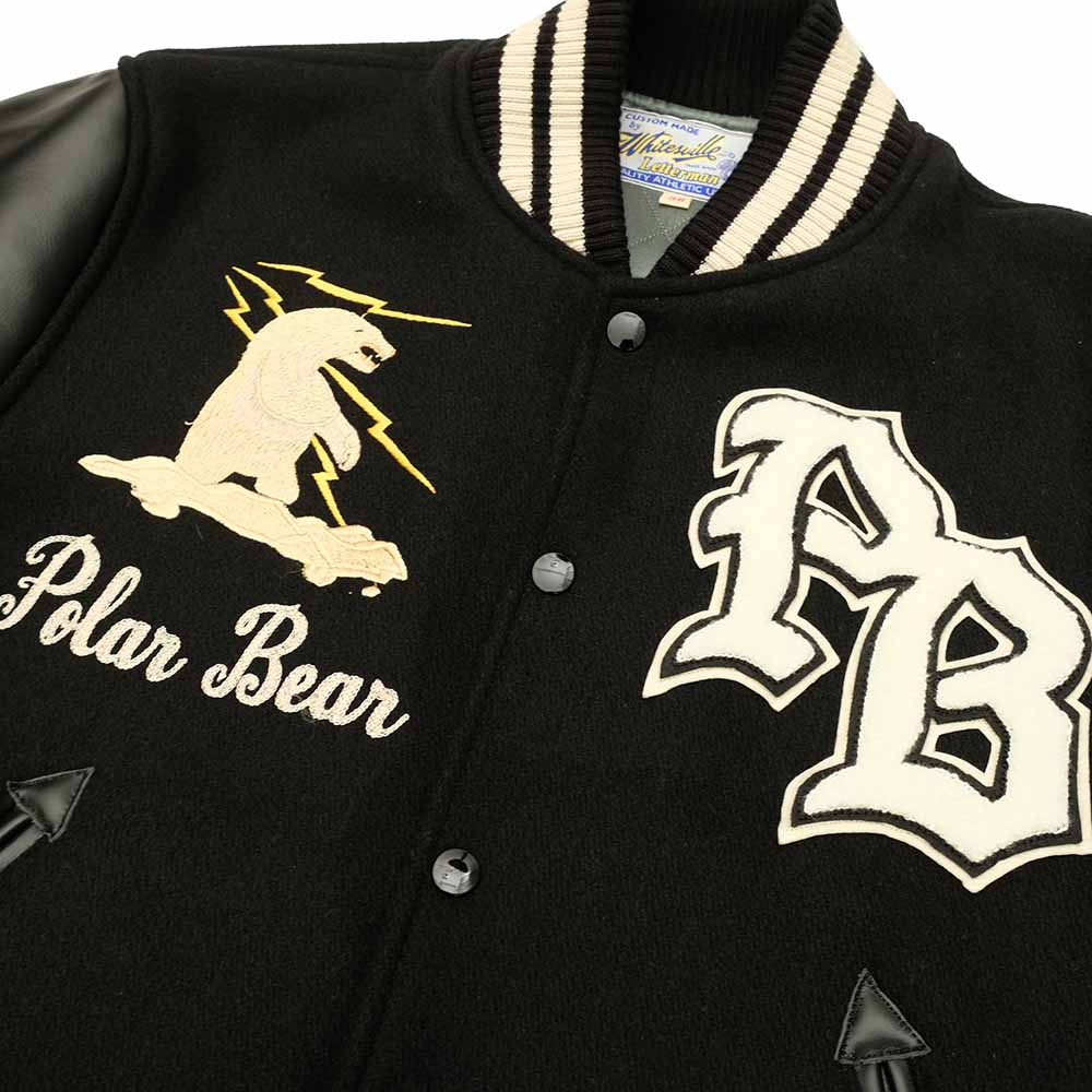 WHITESVILLE - 30oz. WOOL MELTON AWARD JACKET - POLAR BEAR - WV15784