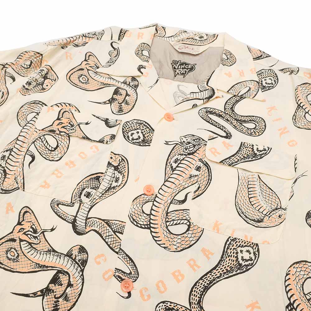 STAR OF HOLLYWOOD × VINCE RAY - HIGH DENSITY RAYON OPEN SHIRT - KING COBRA - SH29487