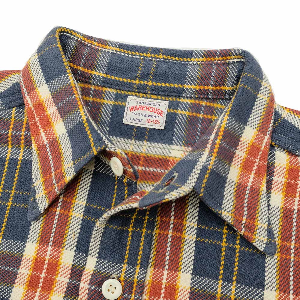 WAREHOUSE - Lot.3104 FLANNEL SHIRTS - C柄 - ONE WASH - 3104C-23