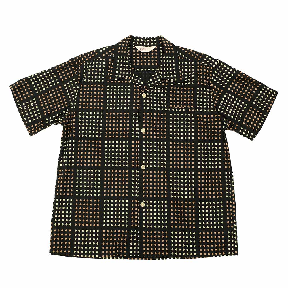 STAR OF HOLLYWOOD - TYPEWRITER COTTON OPEN SHIRT - POLKA DOT - SH39495