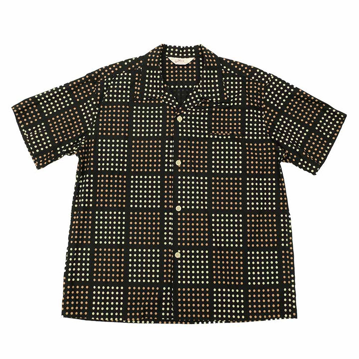 STAR OF HOLLYWOOD - TYPEWRITER COTTON OPEN SHIRT - POLKA DOT - SH39495