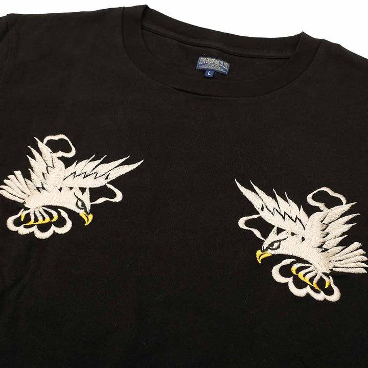 TAILOR TOYO - L/S SUKA T-SHIRT - EMBROIDERED - EAGLE - TT69647