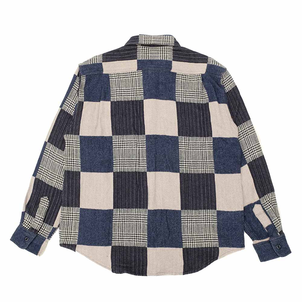 SUGAR CANE - Add Human Labor - PATCHWORK CHECK WORK SHIRT - SC29589