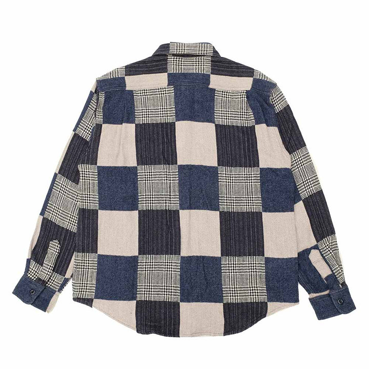 SUGAR CANE - Add Human Labor - PATCHWORK CHECK WORK SHIRT - SC29589