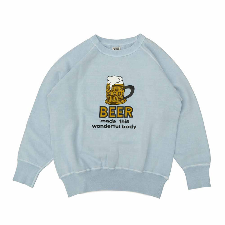 DUBBLE WORKS - RAGLAN CREW SWEAT - BEER - 83003BEE-25