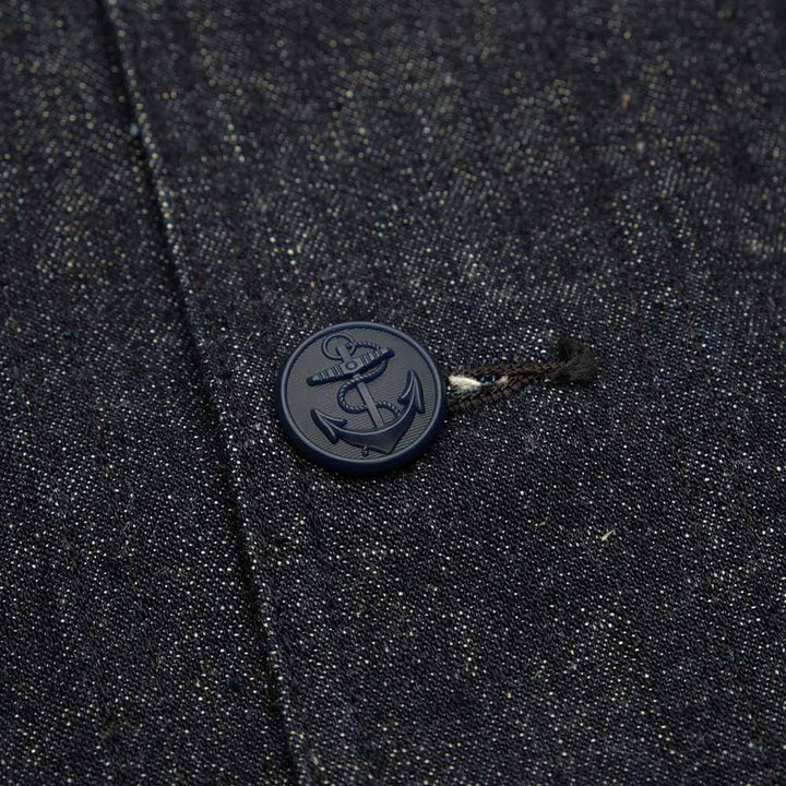 WAREHOUSE - U.S.NAVY SHAWL COLLAR COVERALL - INDIGO DENIM - WH-2220