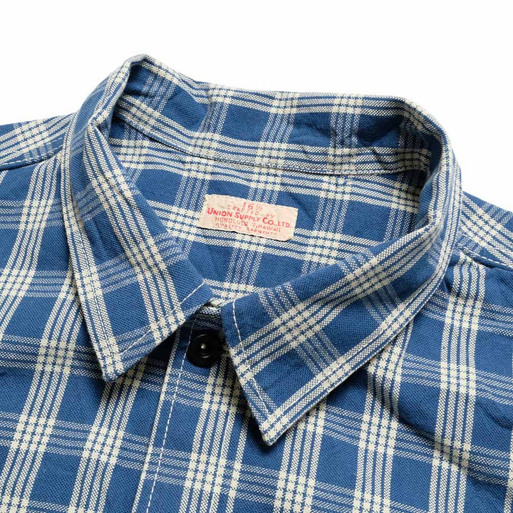 SUN SURF - UNION SUPPLY - PALAKA CHECK SHIRT BLOUSE - US15901