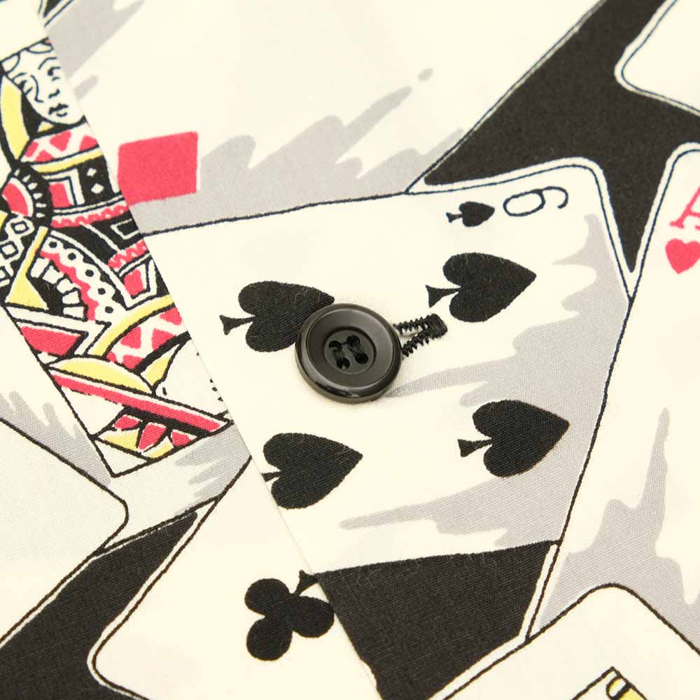 STAR OF HOLLYWOOD - TYPEWRITER COTTON OPEN SHIRT - PLAYING CARDS - SH39496