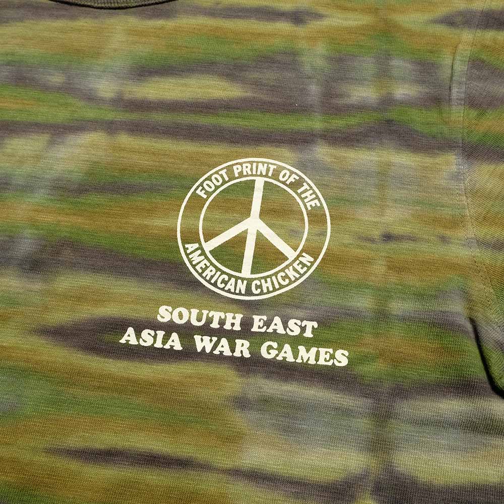 BUZZ RICKSON'S - SLUB YARN T-SHIRT - THE DYE CAMOUFLAGE - BR79733