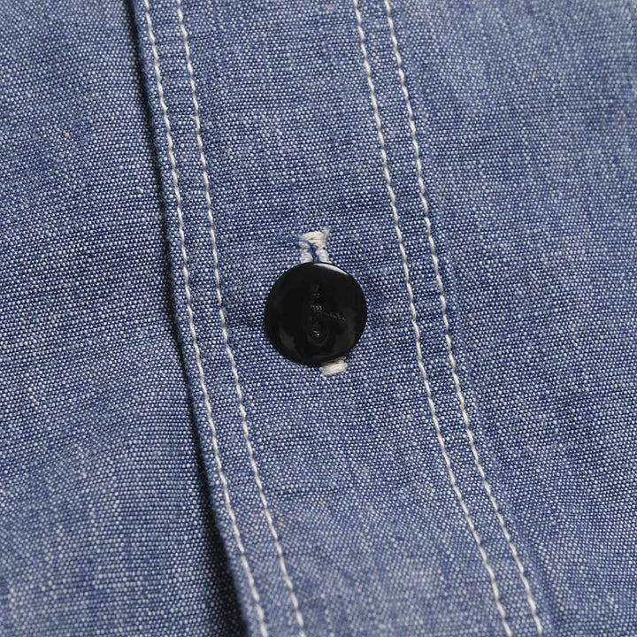 STUDIO D’ARTISAN & SA. - CHAMBRAY S/S WORK SHIRT - 5333A-S