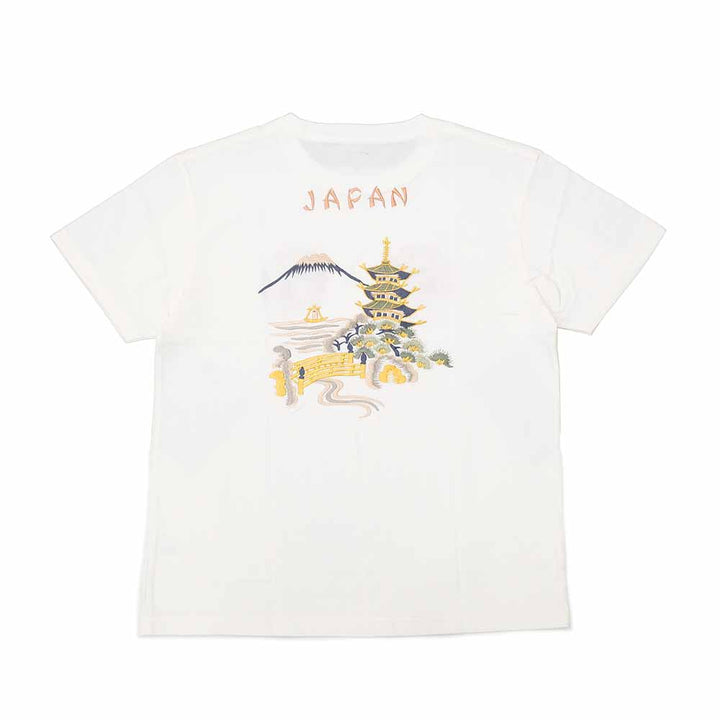 TAILOR TOYO - S/S SUKA T-SHIRT - EMBROIDERED - LANDSCAPE - TT79589