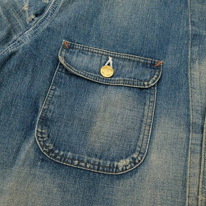 HOLLYWOOD RANCH MARKET - Light Denim Attachment Remake Short Coverall - 1018003