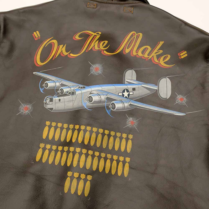 BUZZ RICKSON'S -Type A-2 BACK HAND PAINT - ON THE MAKE - BR80654