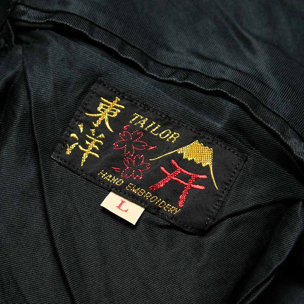 TAILOR TOYO - Acetate Souvenir Jacket AGING MODEL - TIGER HEAD x CHEVY LOVER - TT15878-119