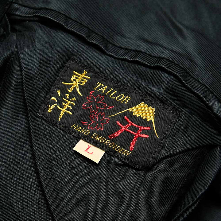TAILOR TOYO - Acetate Souvenir Jacket AGING MODEL - TIGER HEAD x CHEVY LOVER - TT15878-119