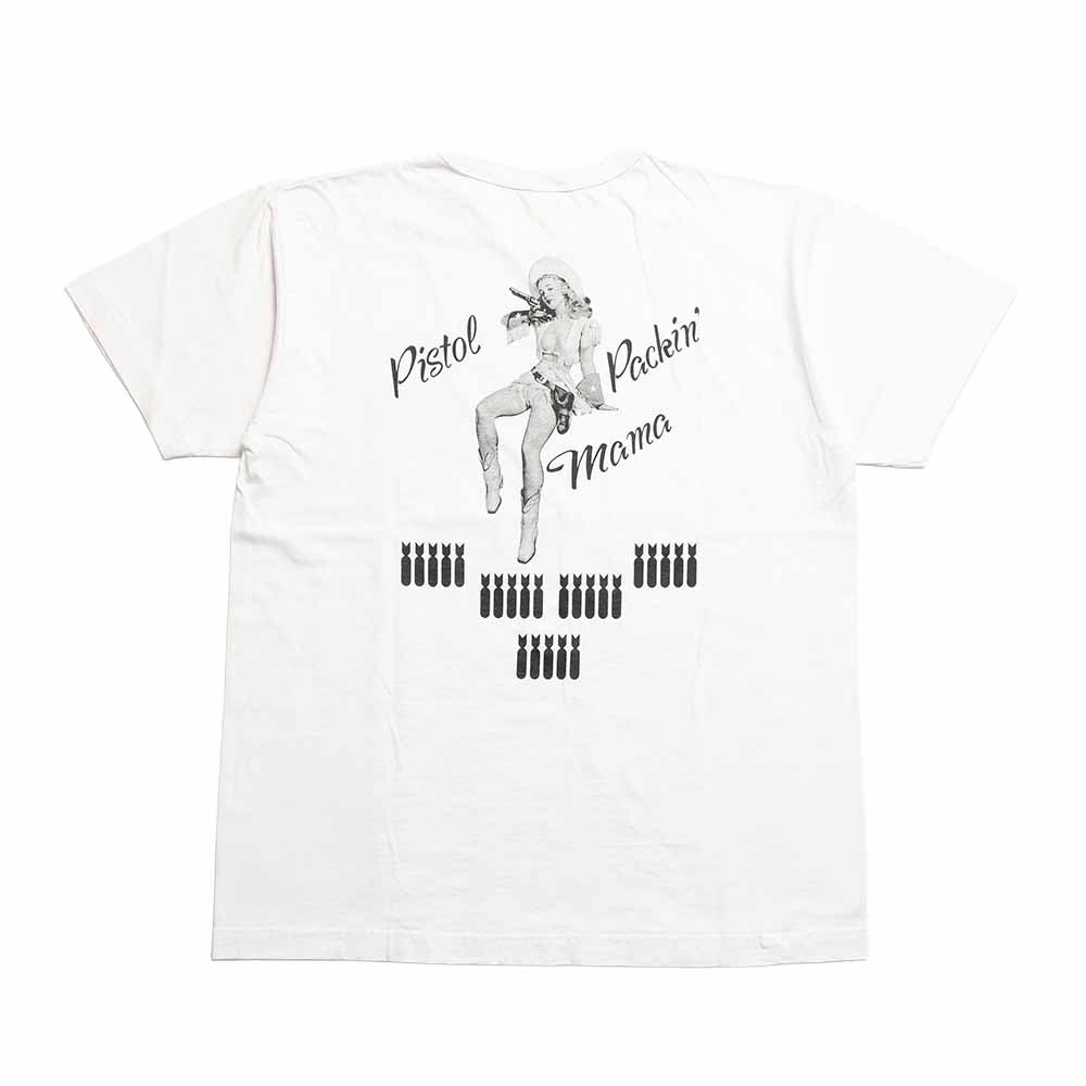 BUZZ RICKSON'S - S/S T-SHIRT - PISTOL PACKIN' MAMA - BR79780