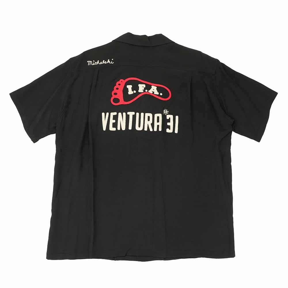 STYLE EYES - PLAIN WEAVE RAYON BOWLING S/S SHIRT - I.FA - SE39457