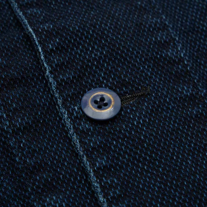 Soundman - Working Waist Coat - Marcy - Indigo Dyed SASHIKO - M376-655X