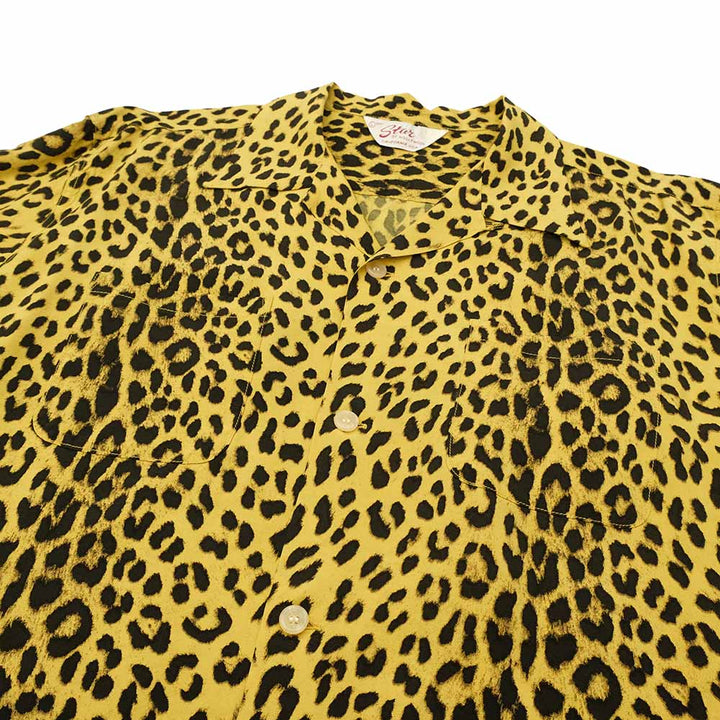 STAR OF HOLLYWOOD - HIGH DENSITY RAYON L/S OPEN SHIRT - LEOPARD - SH29489