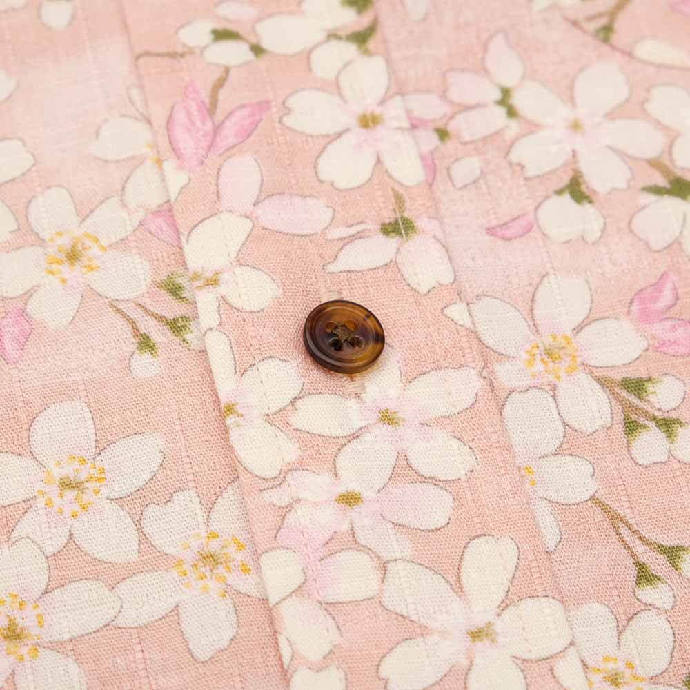 KOROMO ZAKURA - Southern Cloth - Long-Sleeve Regular Shirt - Kasumi Mai Zakura (Dancing Hazy Cherry Blossoms) - SA1662