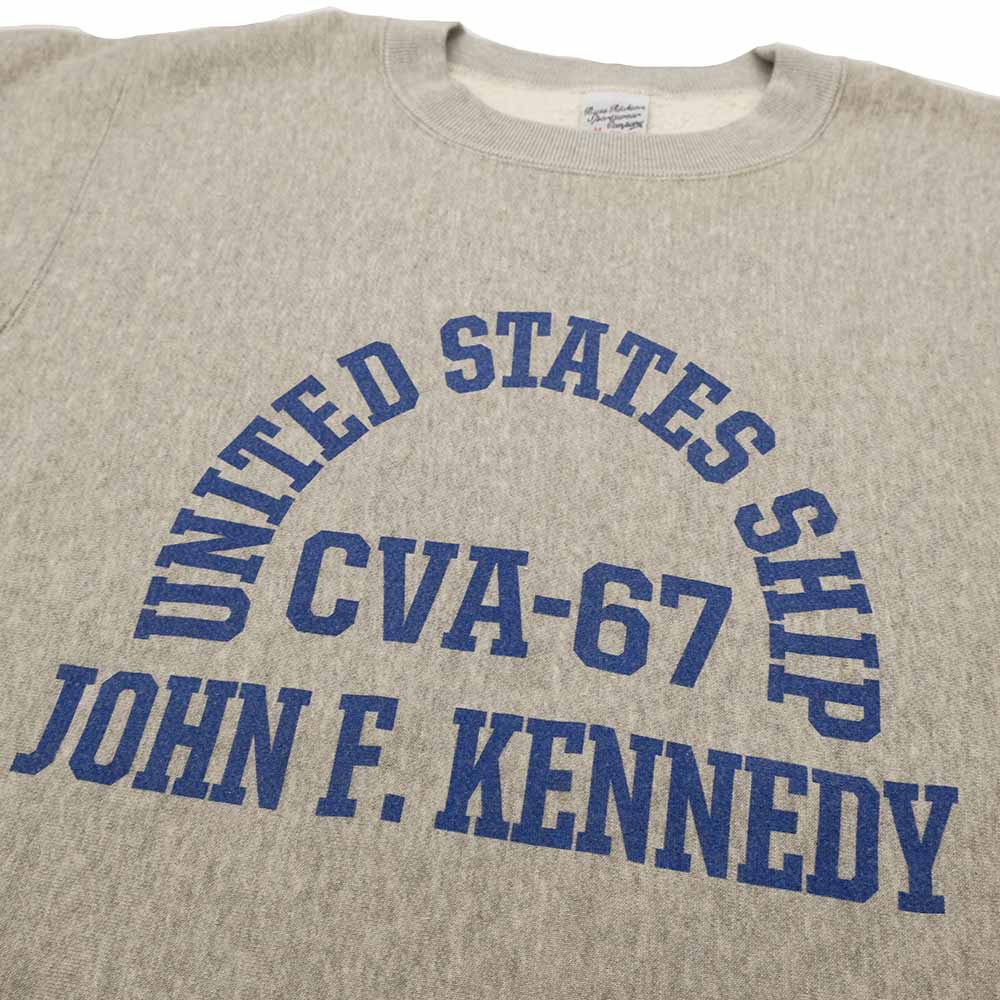 BUZZ RICKSON'S - HORIZONTAL KNITTING SWEAT SHIRT - CVA-67 J.F.KENNEDY - BR69645