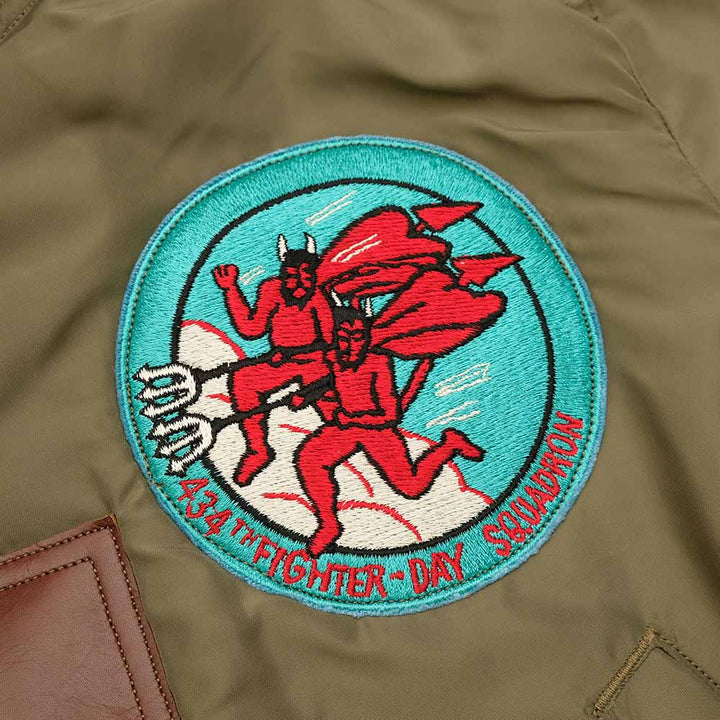 BUZZ RICKSON'S - Type B-15B - 434th FTR. DAY SQ. - RED DEVILS - BR15567