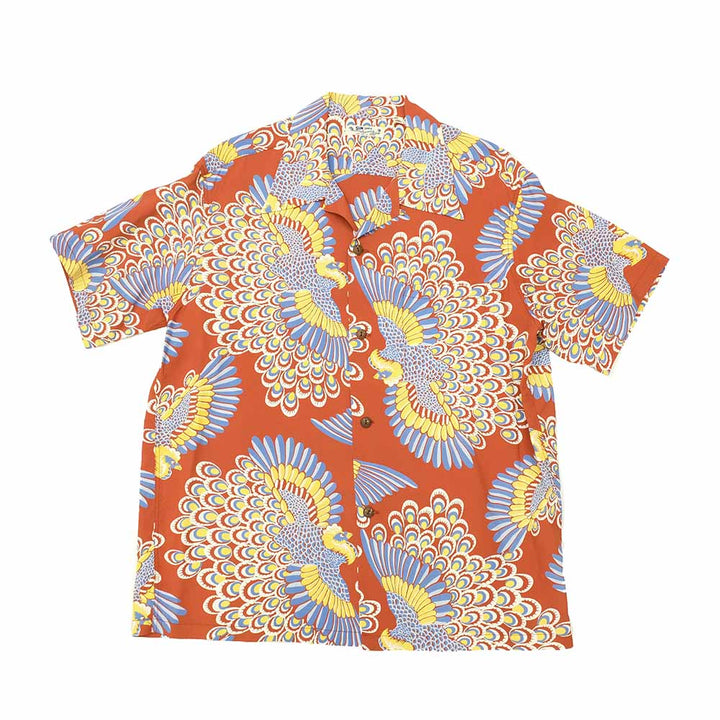 SUN SURF - RAYON HAWAIIAN SHIRT - PEACOCK - SS39428