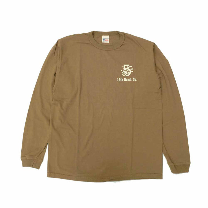 BUZZ RICKSON'S - L/S T-SHIRT - 13th BOMB. SQ. THE GRIM REAPERS - BR69628