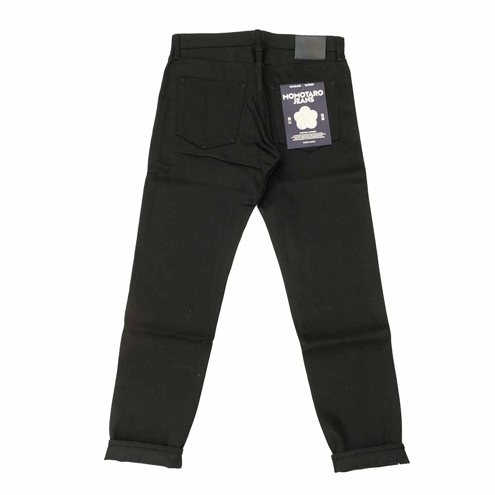 MOMOTARO JEANS - #200 STANDARD TAPERED 14.7oz BLACK - Zip-Fly - MMJZ1200