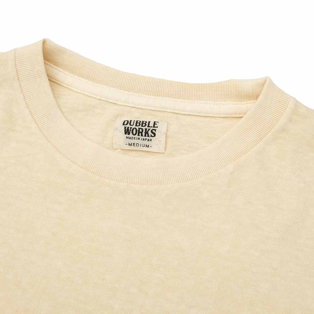 DUBBLE WORKS - Lot.33005 S/S T-SHIRT PIGMENT DYE - HAZEL PARK - 33005HAZ-25