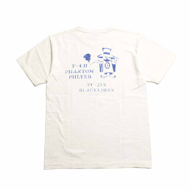 BUZZ RICKSON'S - SLUB YARN T-SHIRT - PHANTOM PHLYER - BR79730