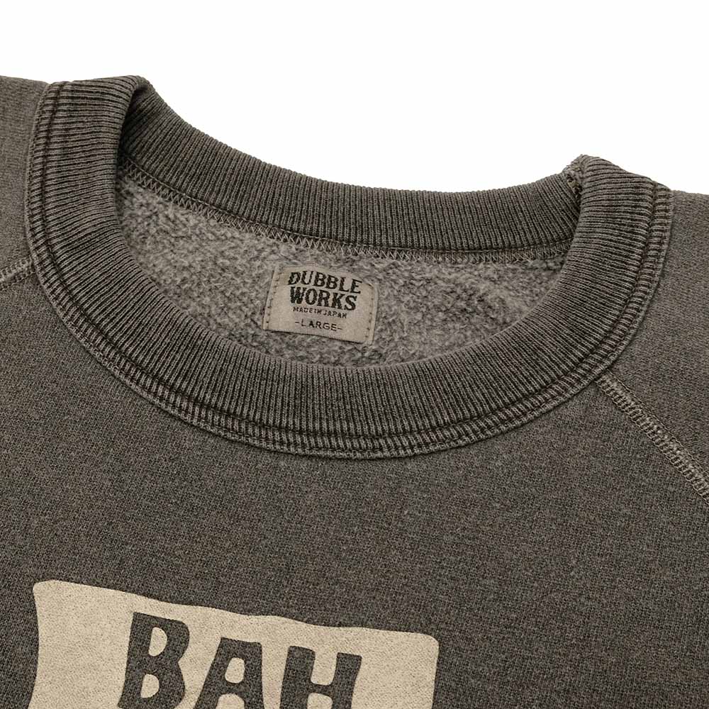 DUBBLE WORKS - RAGLAN CREW SWEAT - BAH HUM-BUG - 83003BAH-25