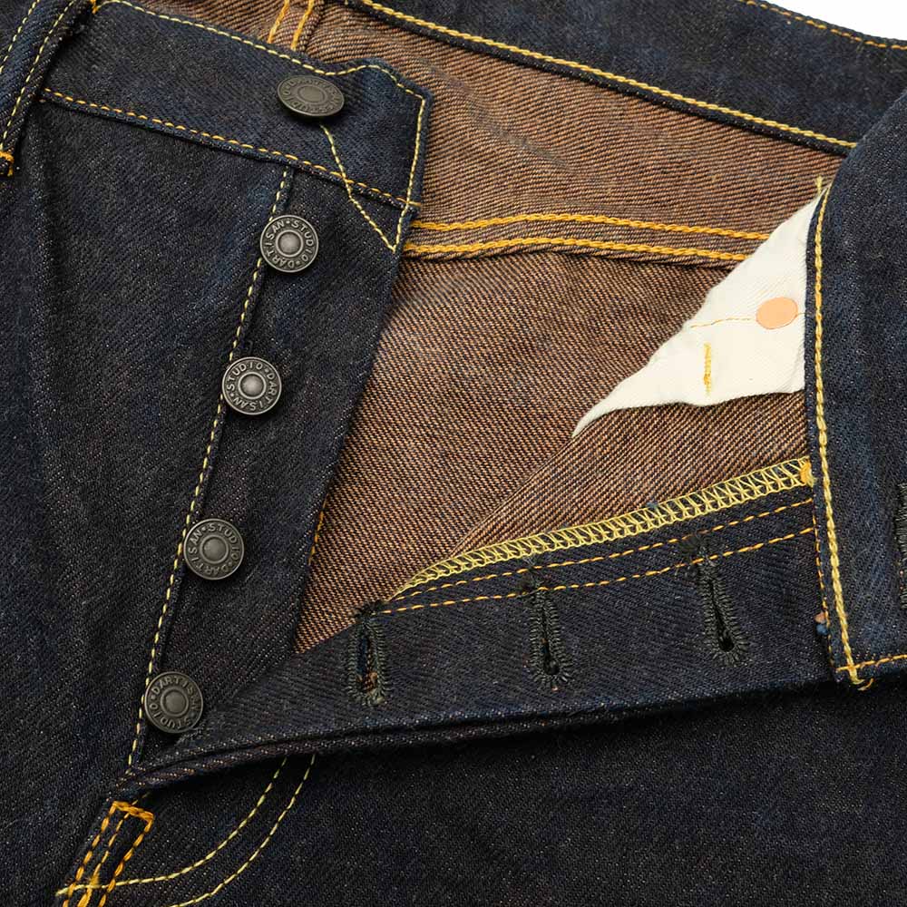 STUDIO D’ARTISAN - 15oz. AI-SHIBU DYED JEANS - D1879