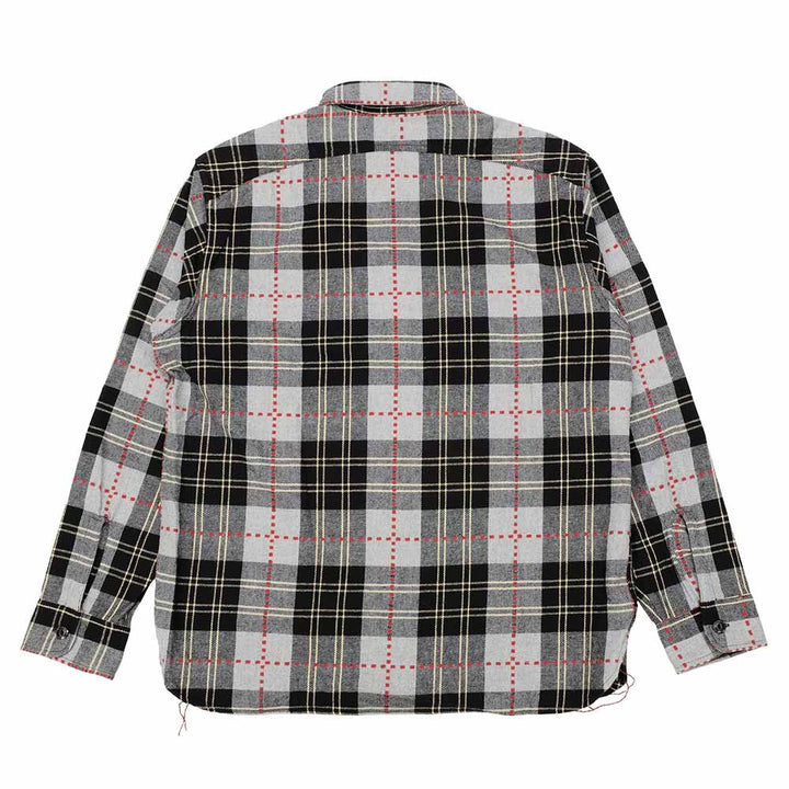 SUGAR CANE - FICTION ROMANCE DOBBY PLAID WORK SHIRT - SC29583