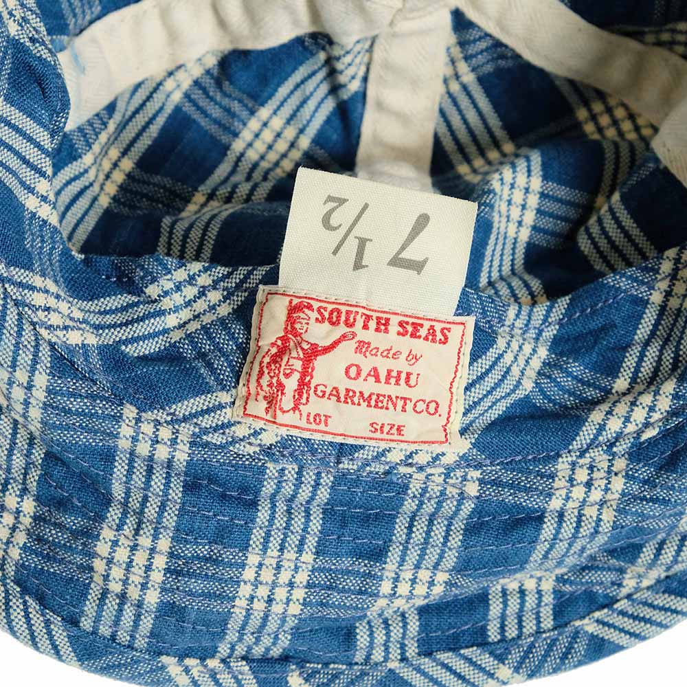 SUN SURF - OAHU GARMENT CO. - PALAKA CHECK HAT - SS02842