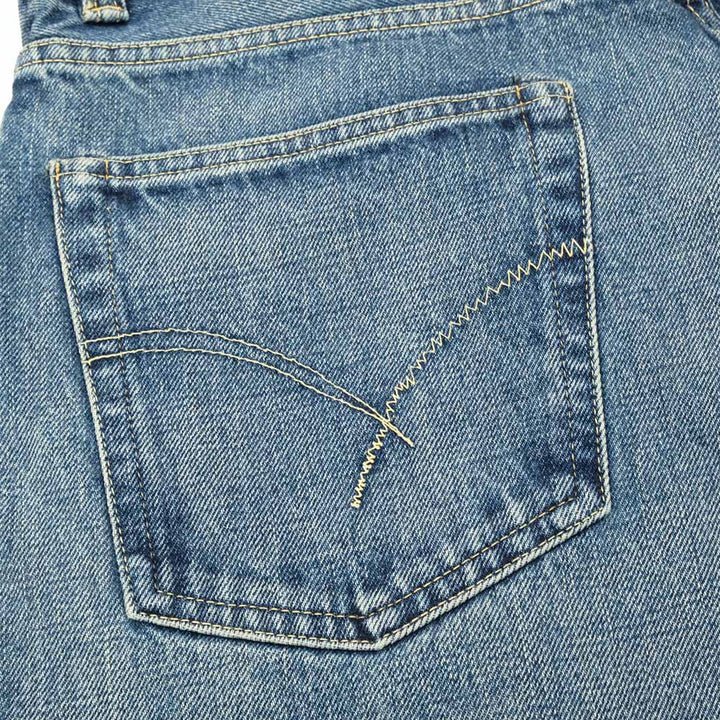 HOLLYWOOD RANCH MARKET - PP4XX Just length Jeans - MID BLUE - 1008262