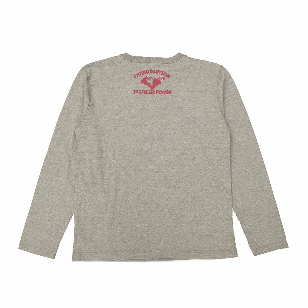 STUDIO D’ARTISAN - PRINT L/S T-SHIRT - THE SECLET POSION - 8195B