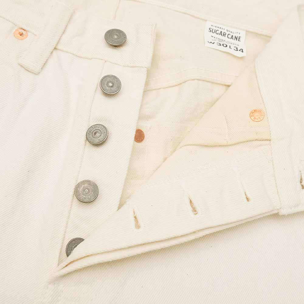 SUGAR CANE - 13oz. WHITE DENIM - 1947 MODEL - REGULAR STRAIGHT - SC42560