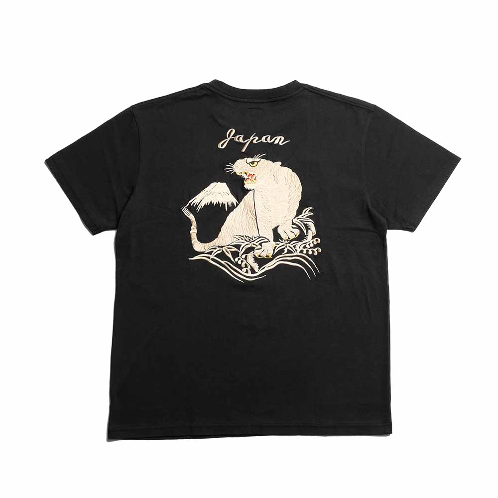 TAILOR TOYO - S/S SUKA T-SHIRT - EMBROIDERED - TIGER - TT79743