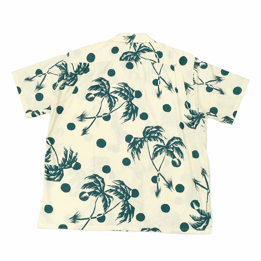 Duke Kahanamoku - COTTON HAWAIIAN SHIRT - MOONLIGHT PALMTREE - DK39451
