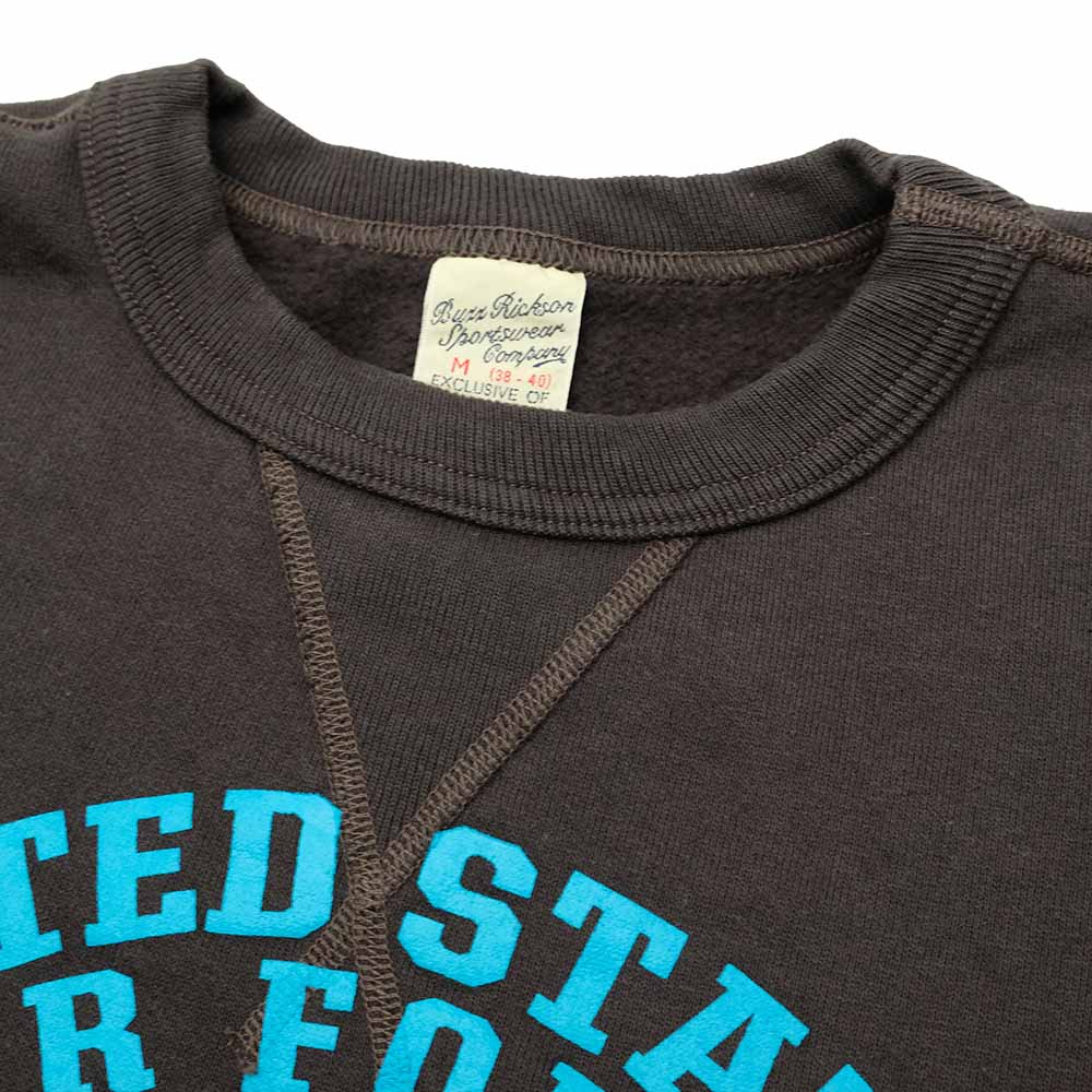 BUZZ RICKSON'S - SET-IN CREW SWEATSHIRT - U.S.A.F. SELFRIDGE FIELD - BR69630
