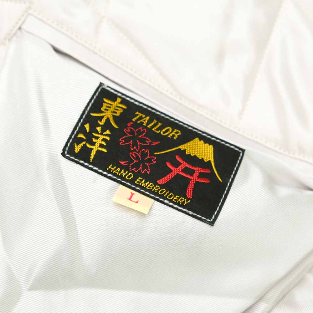 TAILOR TOYO - Acetate Quilted Souvenir Jacket - LANDSCAPE × DUELLING DRAGONS - TT15543-190