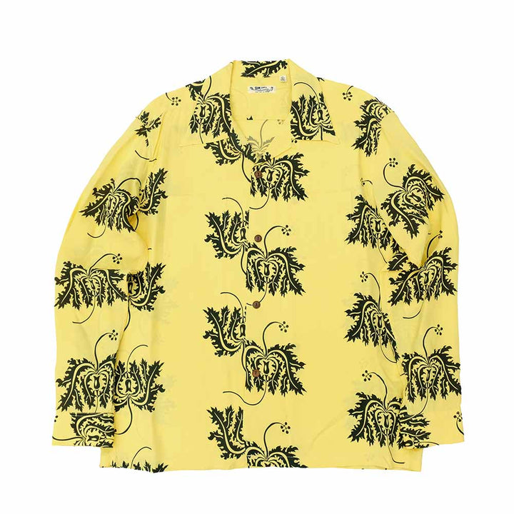 SUN SURF - L/S RAYON HAWAIIAN SHIRT - CORAL HIBISCUS - SS29402