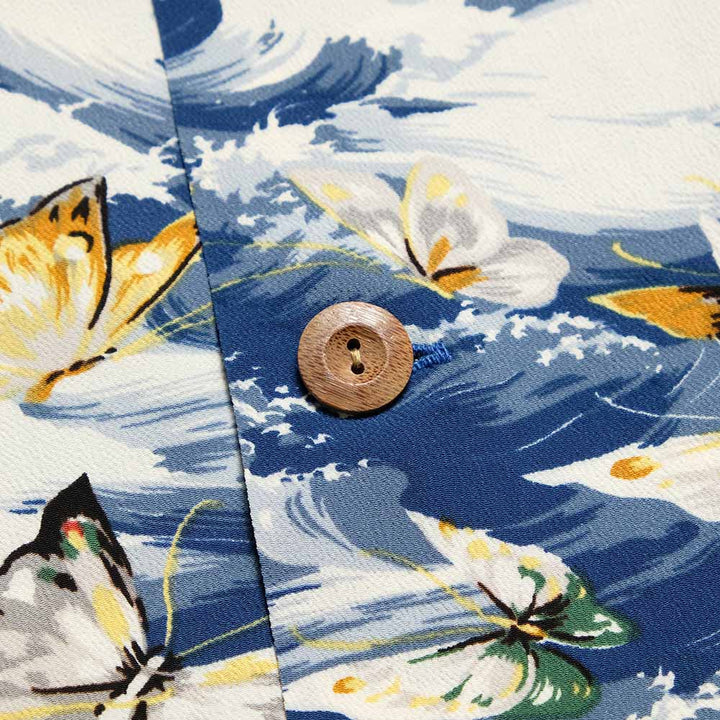 SUN SURF - HINOYA EXCLUSIVE - L/S RAYON HAWAIIAN SHIRT - BUTTERFLY SPLASH - SS39627HYL